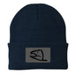 Streamline Winter Hat (Navy Textured Knit)